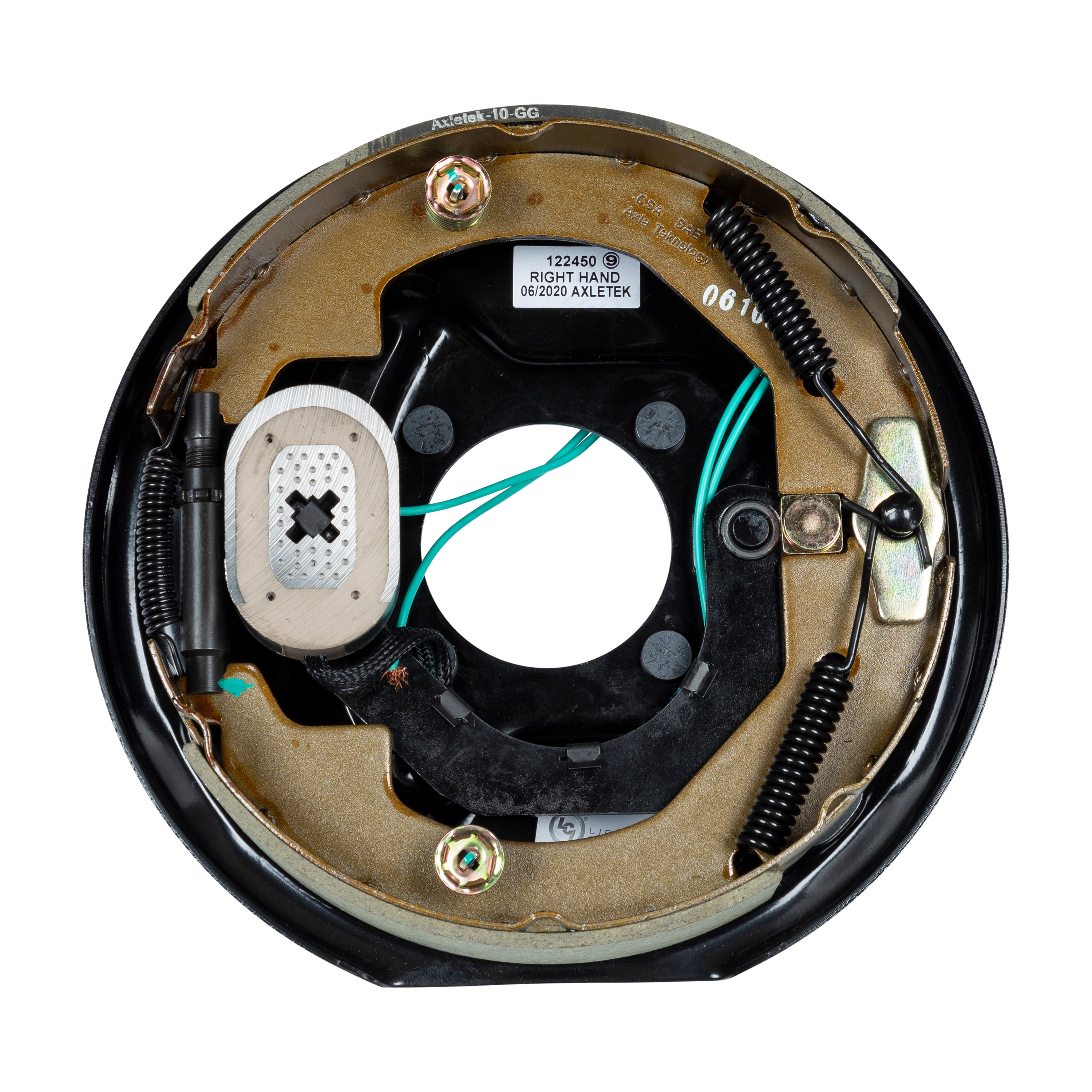 10'' x 2.25'' RH Electric Brake Assembly, 4-Bolt: 3500# axle (Retail Box)