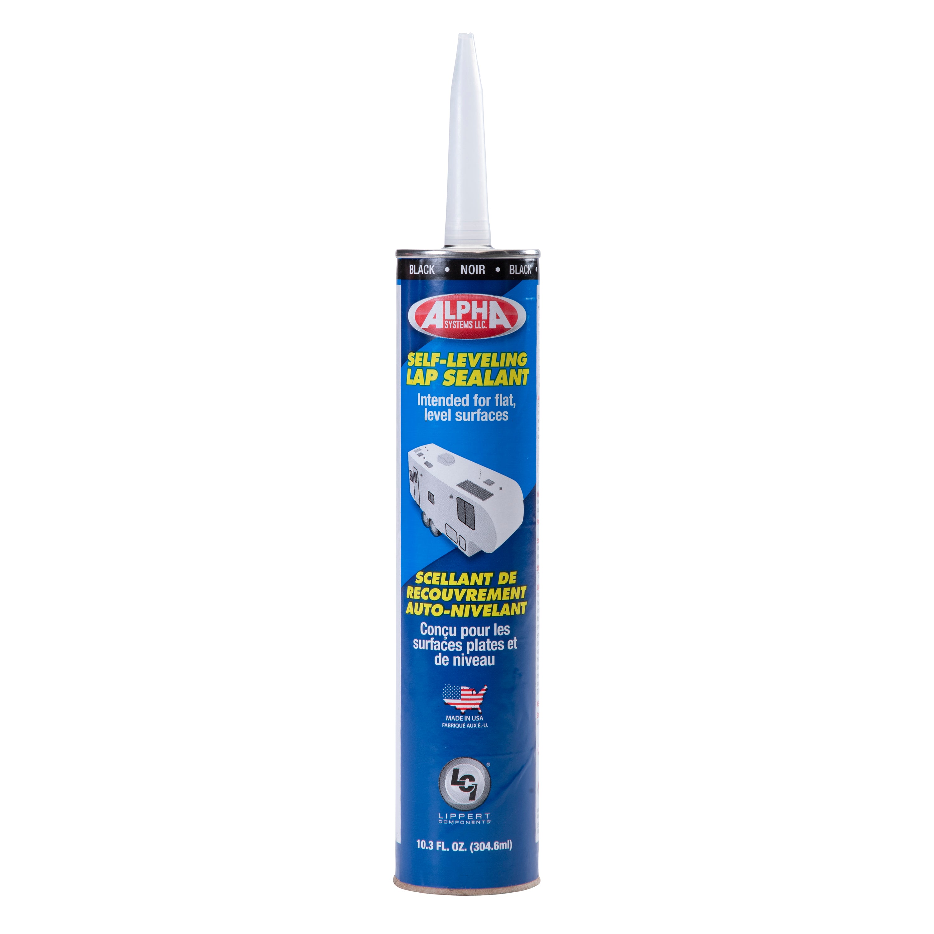 1021 Low VOC Self-Leveling Lap Sealant, Black (10.3 Oz. Tube)