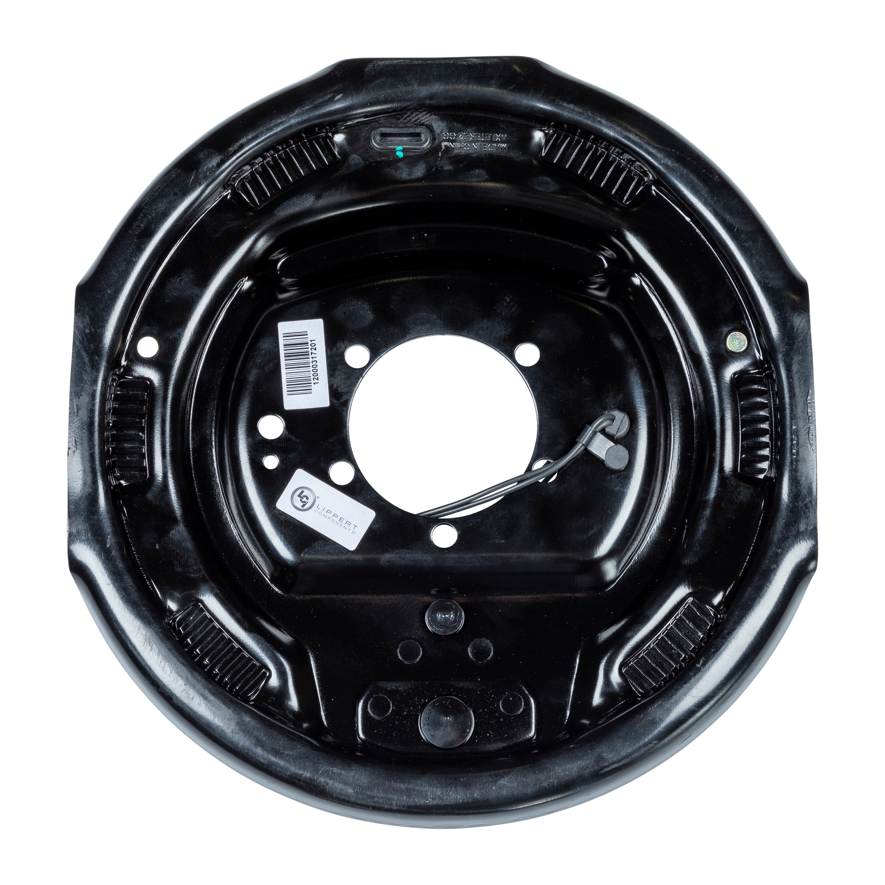 12'' x 2'' LH Electric Brake Assembly, 5-Bolt: 4000-7000# axle (Retail Box)