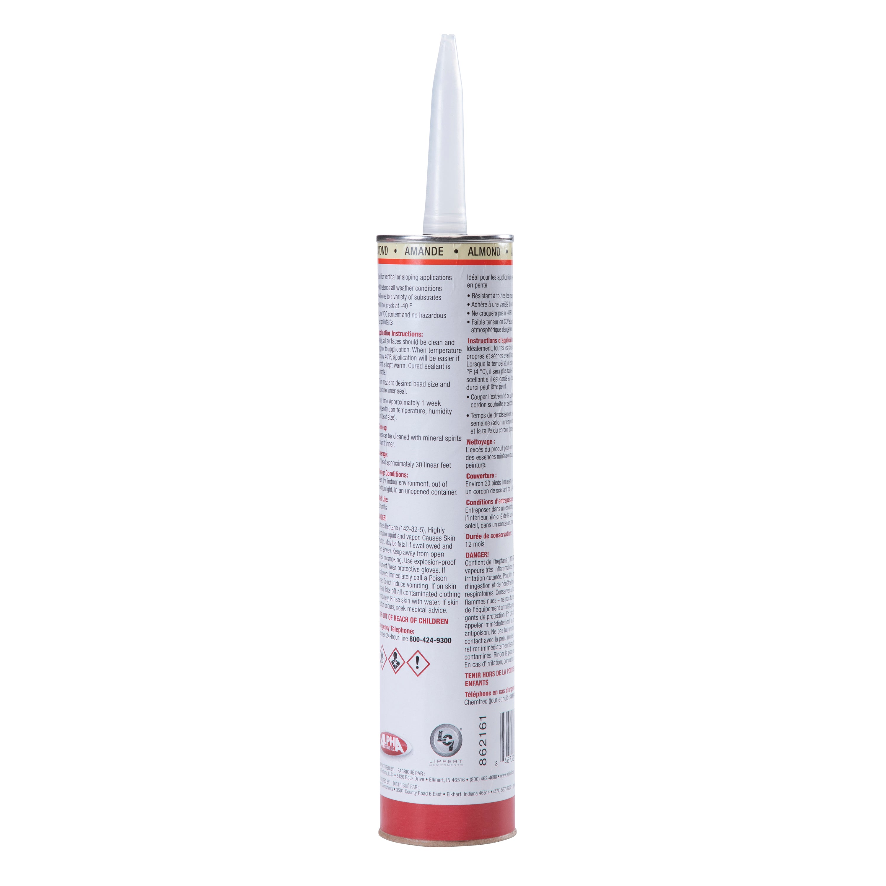 1010 Low VOC Non-Sag Sealant, Almond (10.3 Oz. Tube)