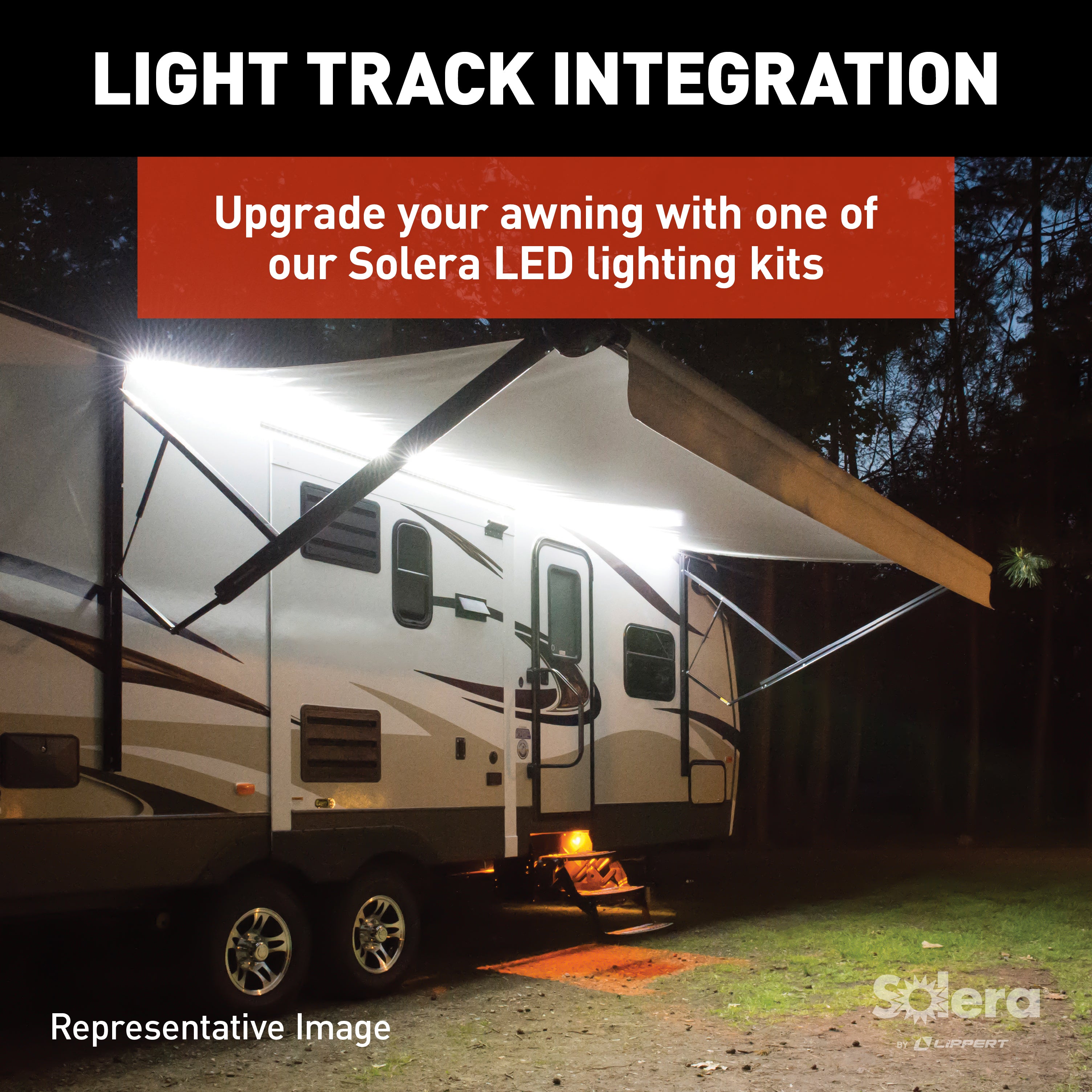 Universal Vinyl Fabric for 18' Patio Awning - Black Fade (Retail Box)