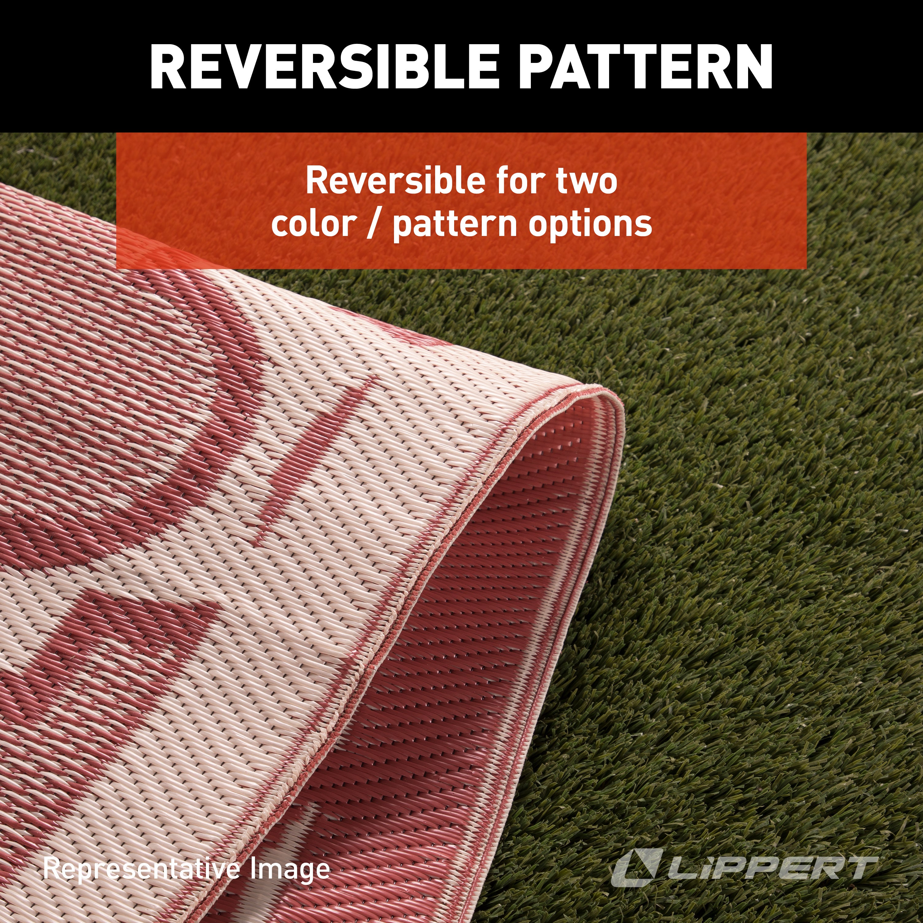 All Weather Patio Mat - 8' x 20' (Blue)