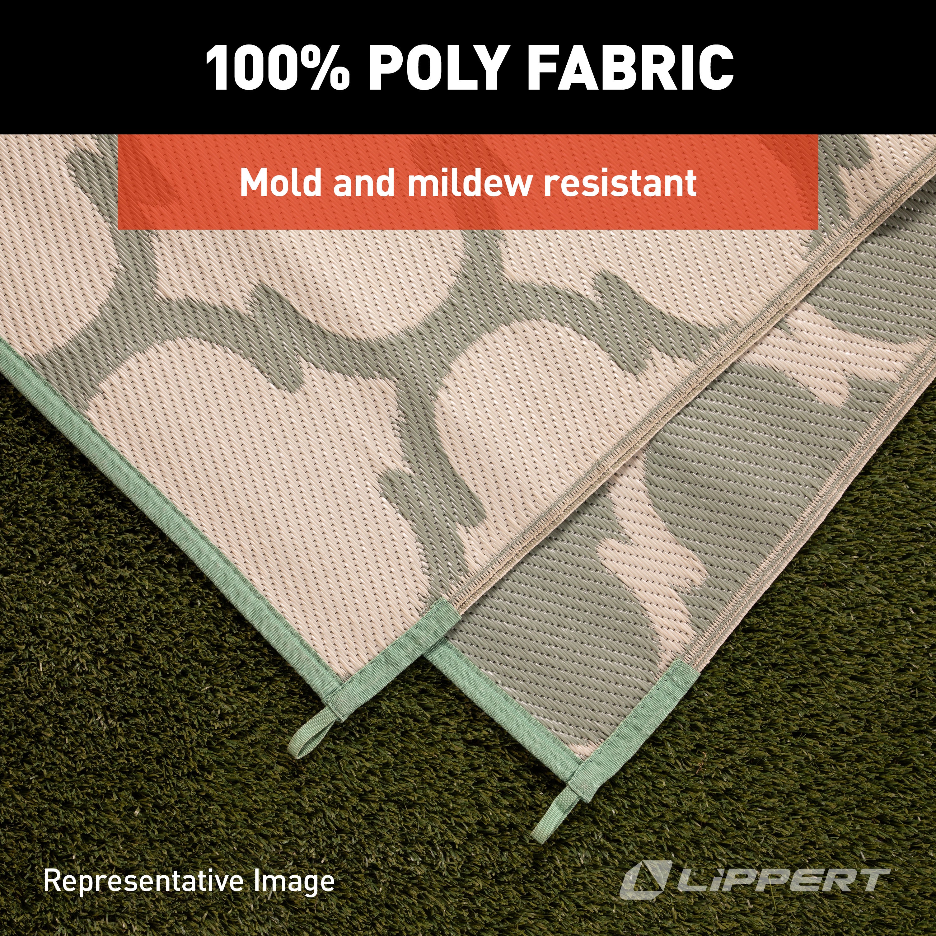 All Weather Patio Mat - 8' x 20' (Blue)