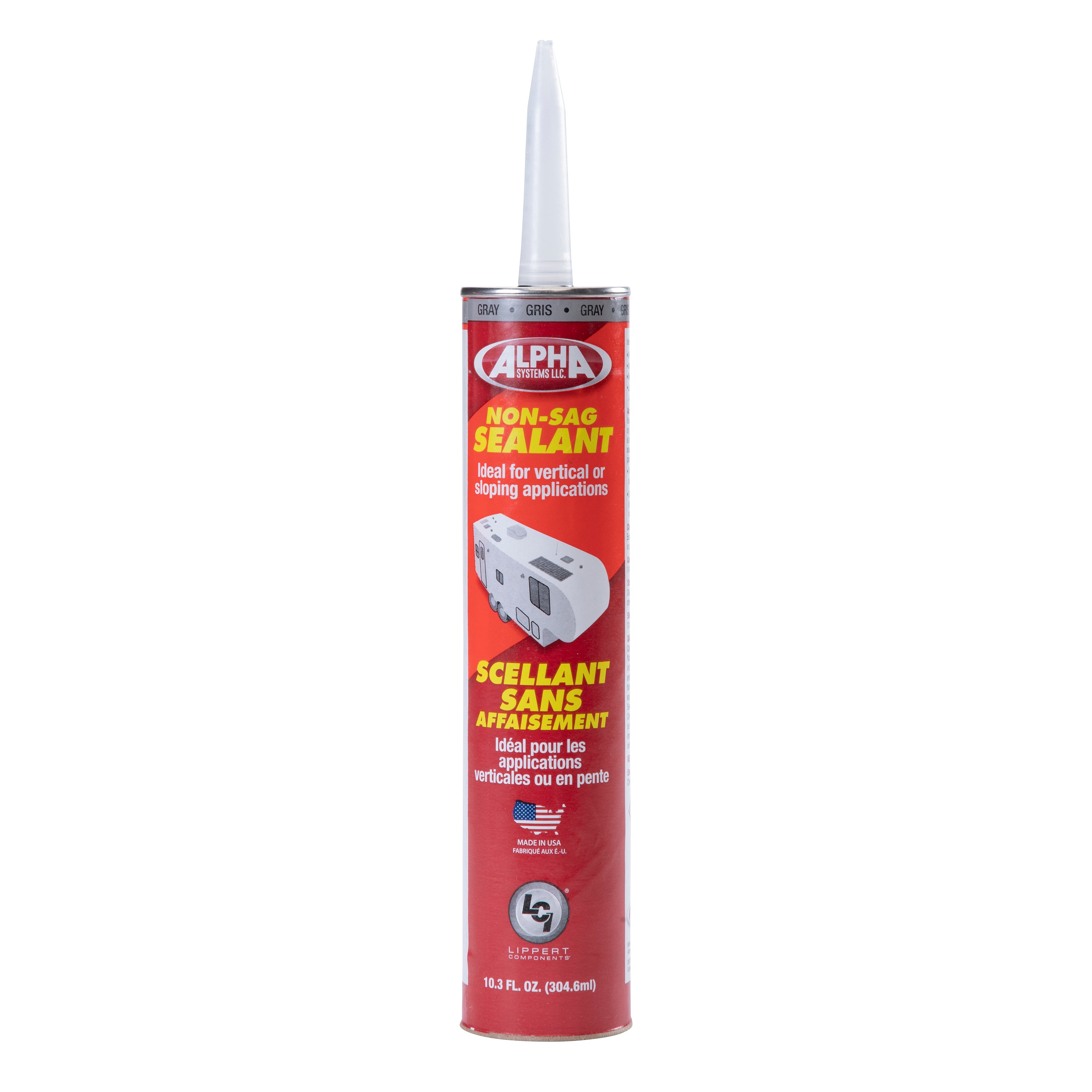 1010 Low VOC Non-Sag Sealant, Gray (10.3 Oz. Tube)