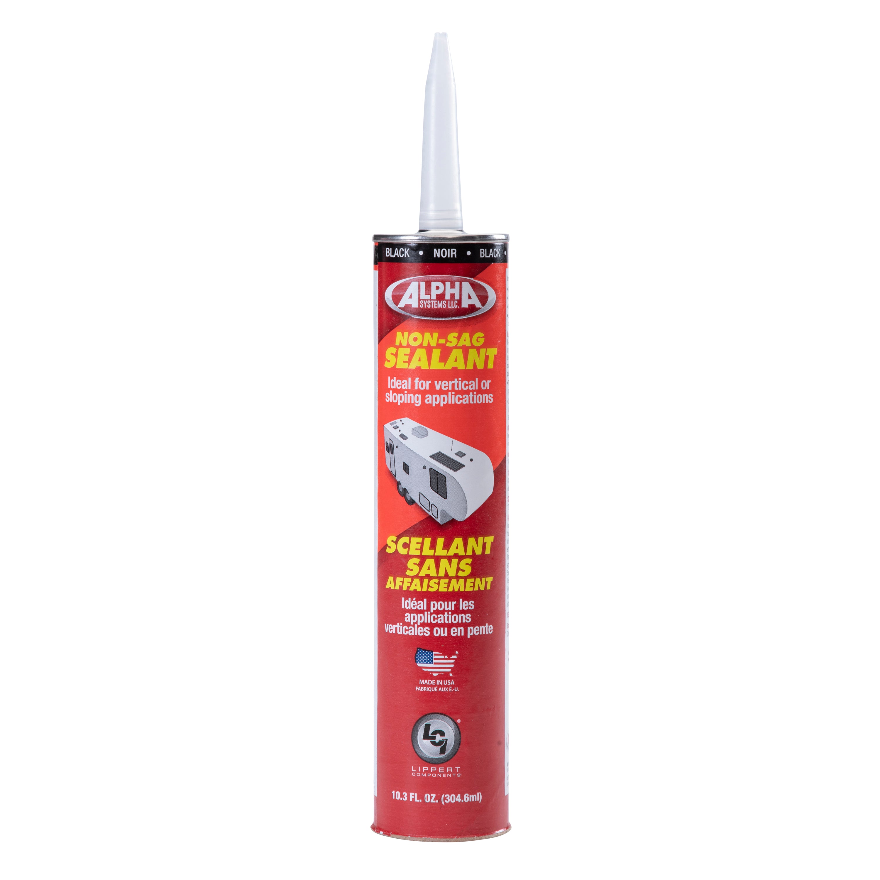 1010 Low VOC Non-Sag Sealant, Black (10.3 Oz. Tube)