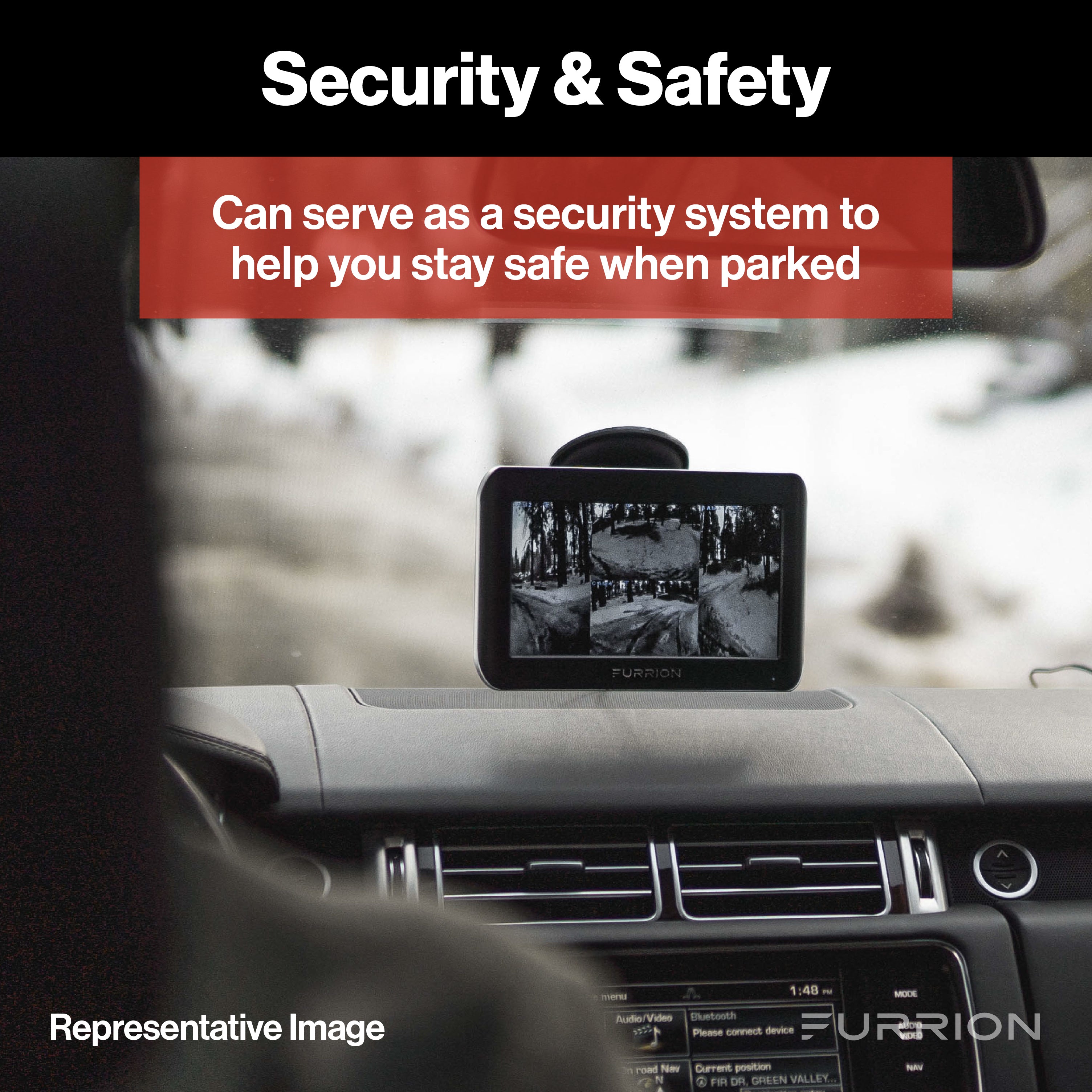 Furrion Vision S® Rear RV Camera with Sharkfin Bracket #FCN48TASF