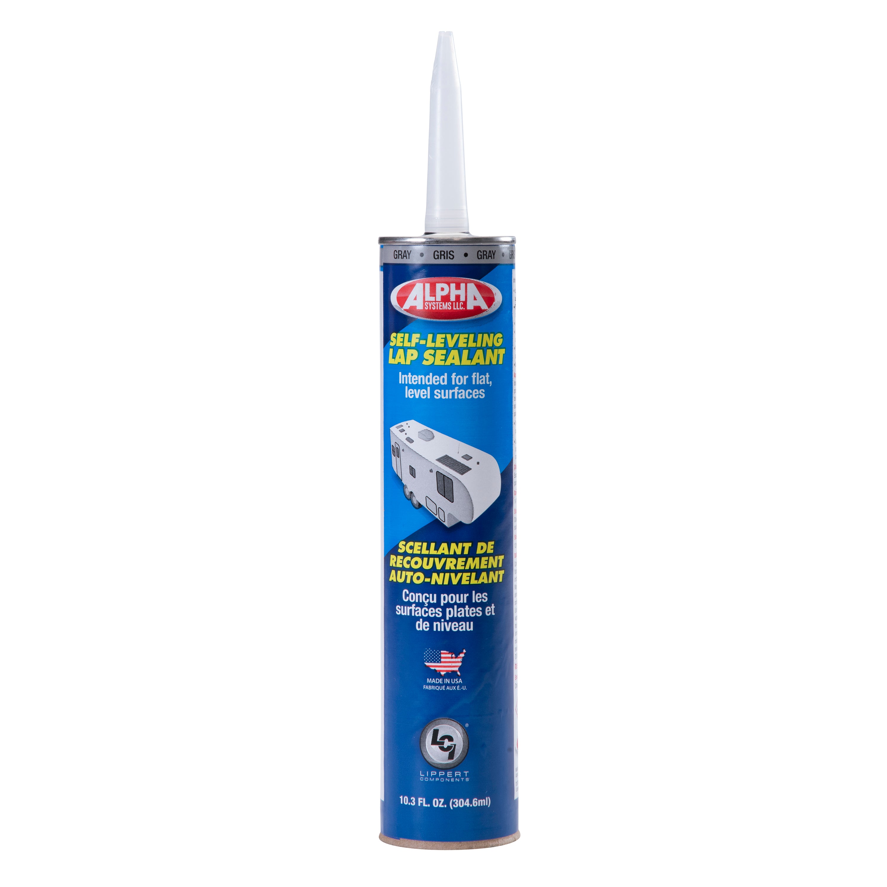 1021 Low VOC Self-Leveling Lap Sealant, Gray (10.3 Oz. Tube)