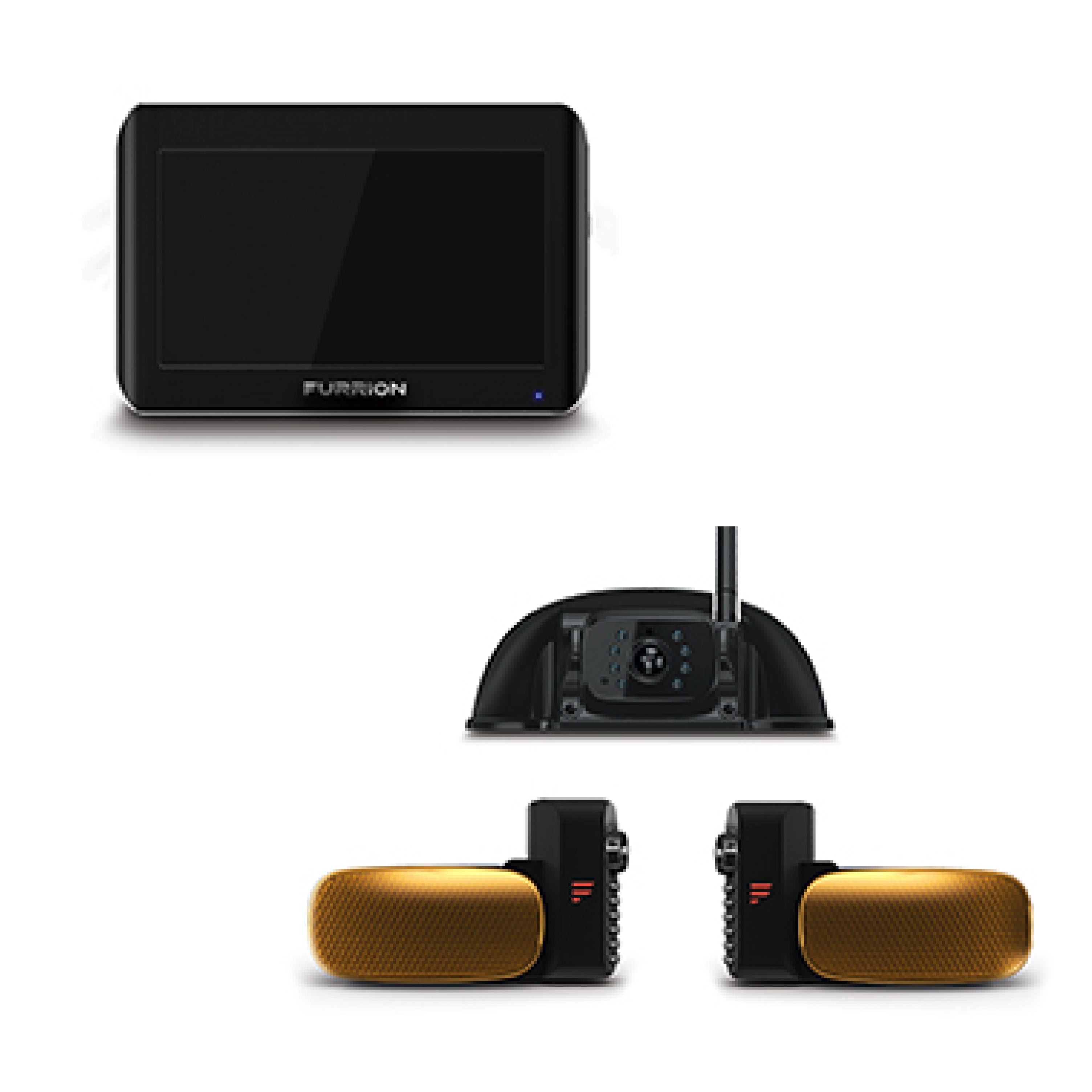 Furrion Vision S® RV 3-Camera System with Sharkfin Rear Camera - 7'' Monitor #FOS07TAEN