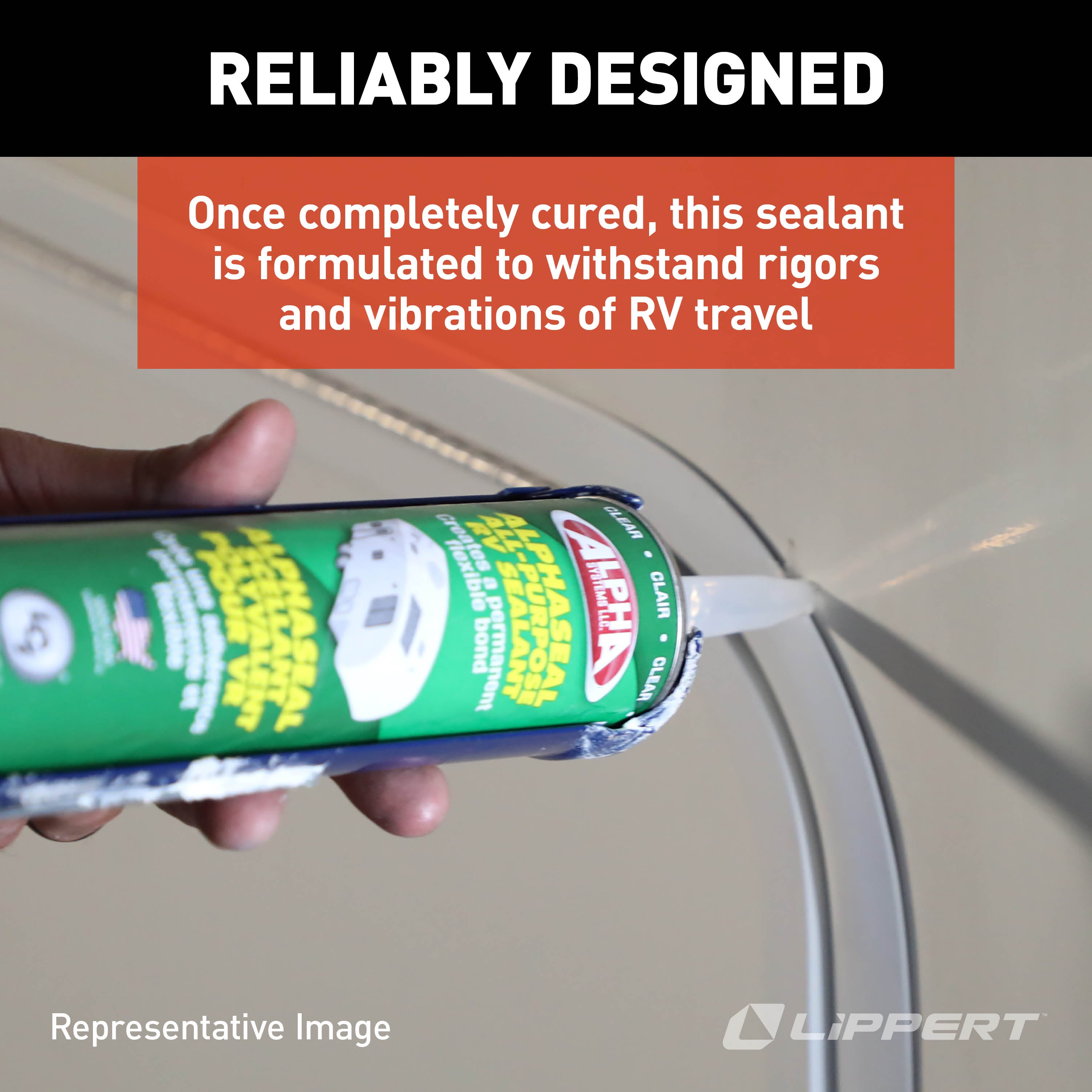 1021 Low VOC Self-Leveling Lap Sealant, Beige (10.3 Oz. Tube)