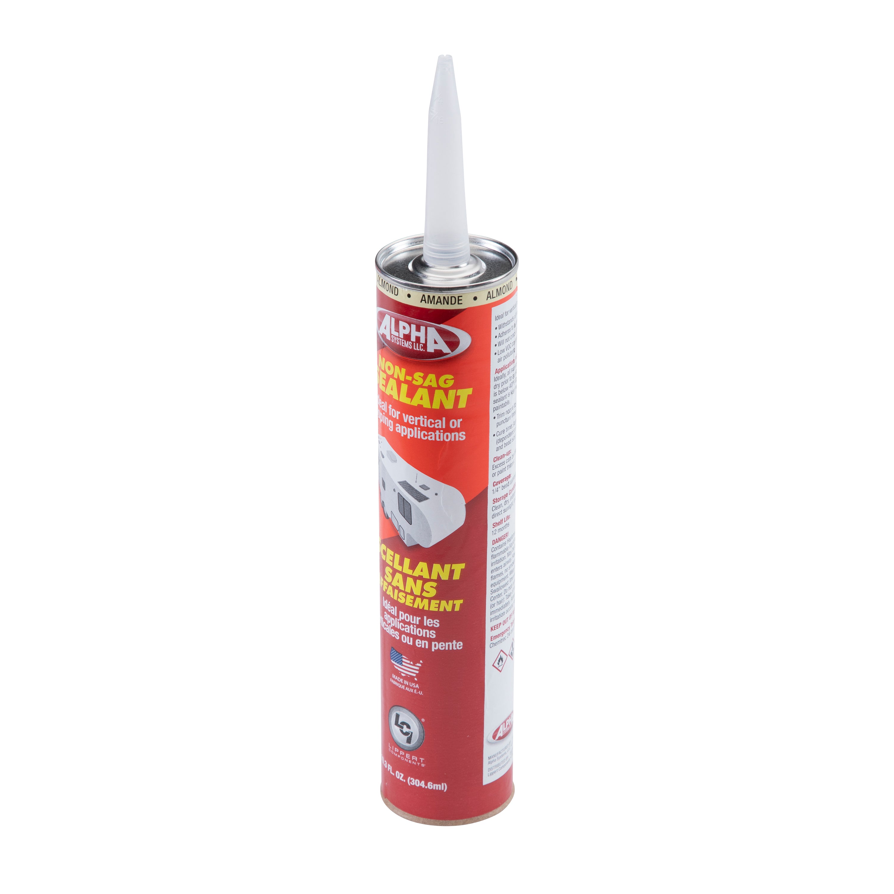 1010 Low VOC Non-Sag Sealant, Almond (10.3 Oz. Tube)