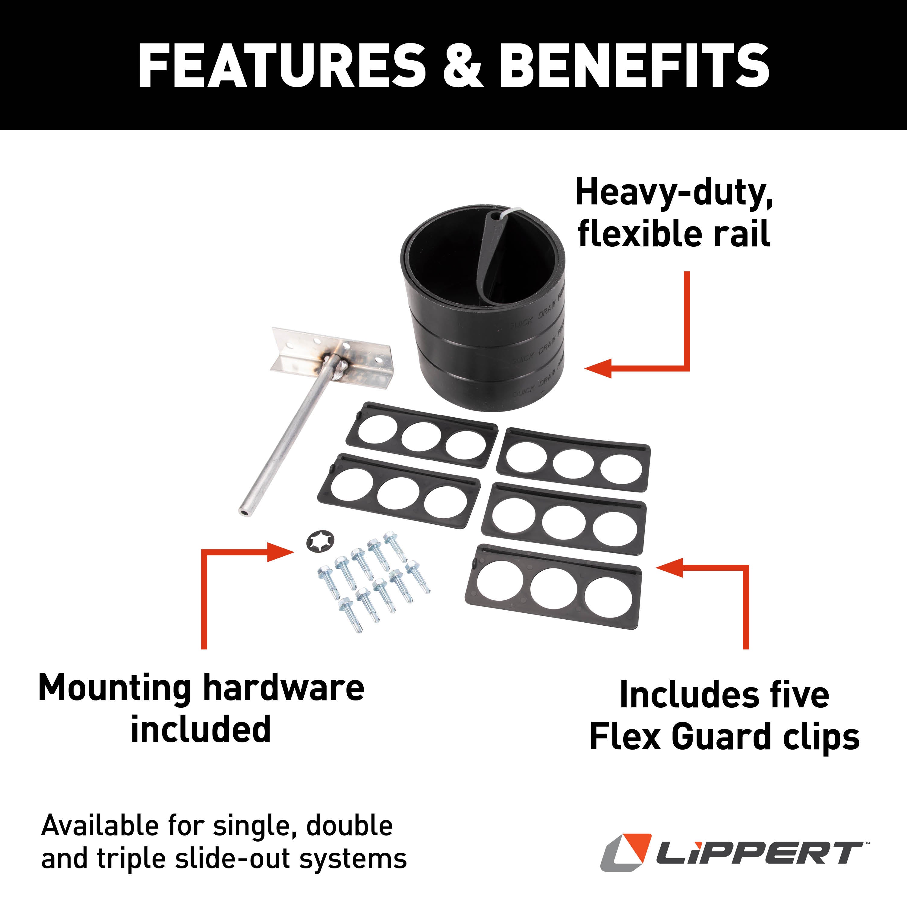 Flex Guard Triple Kit with Hardware