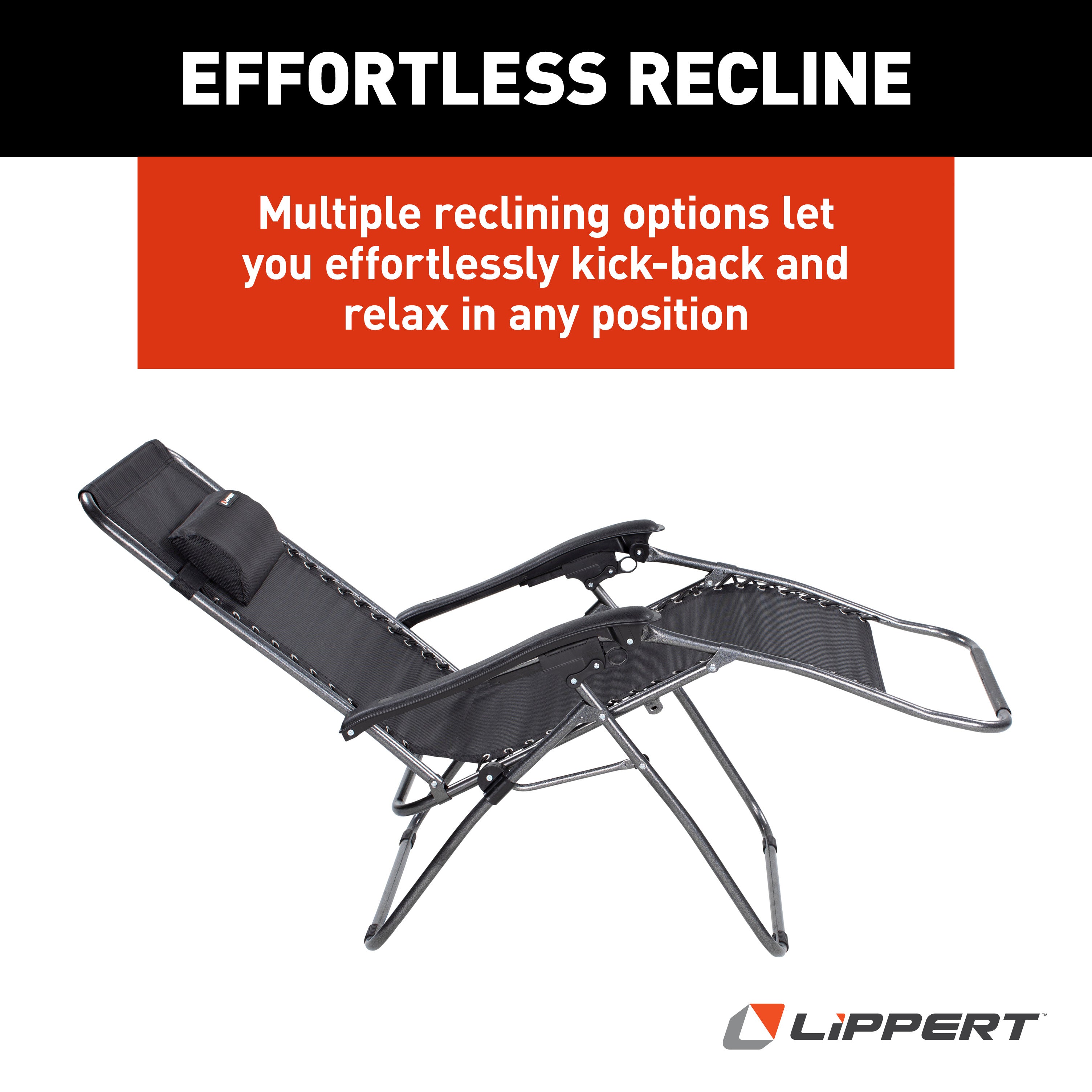 Zero Gravity XL Lounge Chair - Black