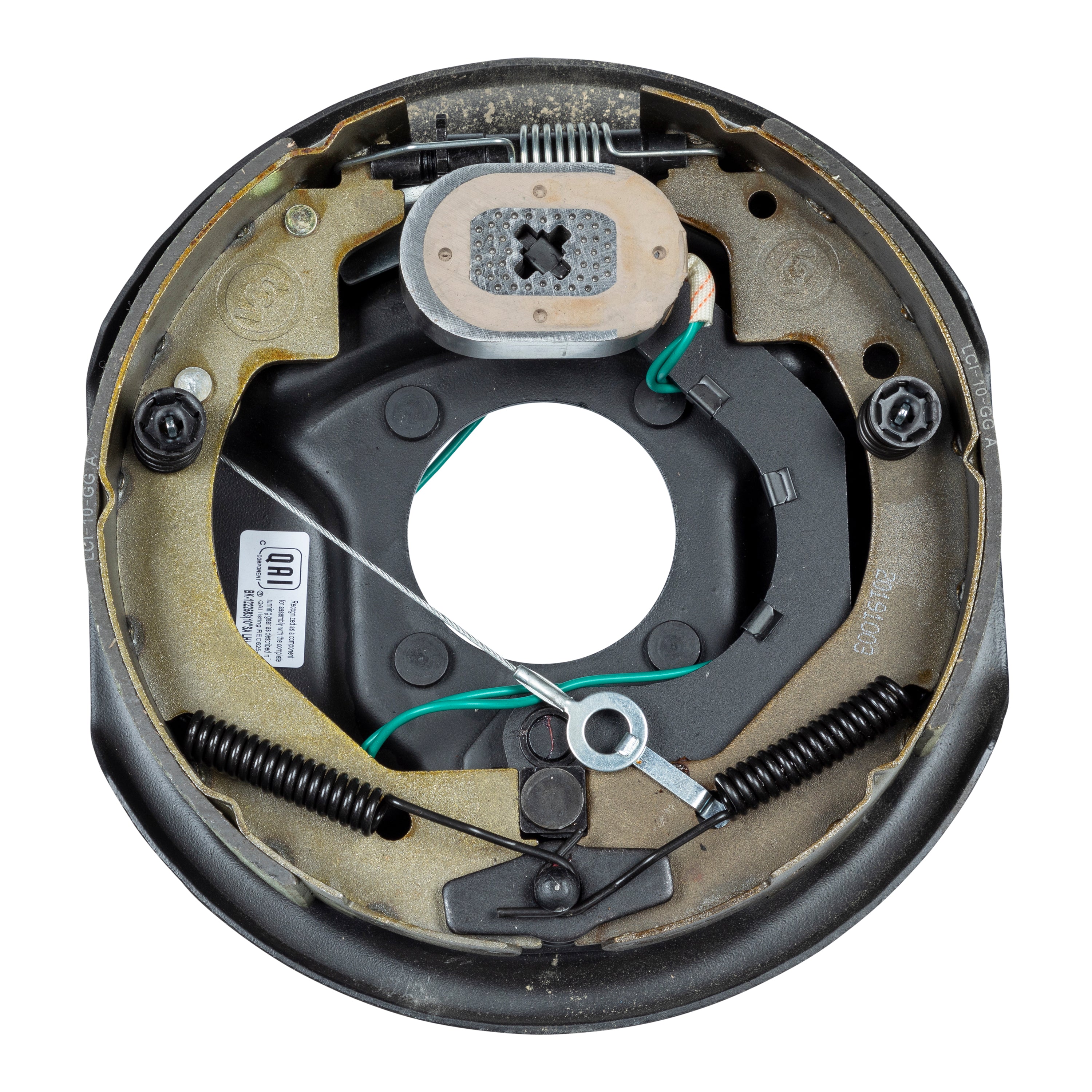 10'' x 2.25'' LH Forward Self-Adjusting Brakes, 4-Bolt: 3500# axle (Retail Box)