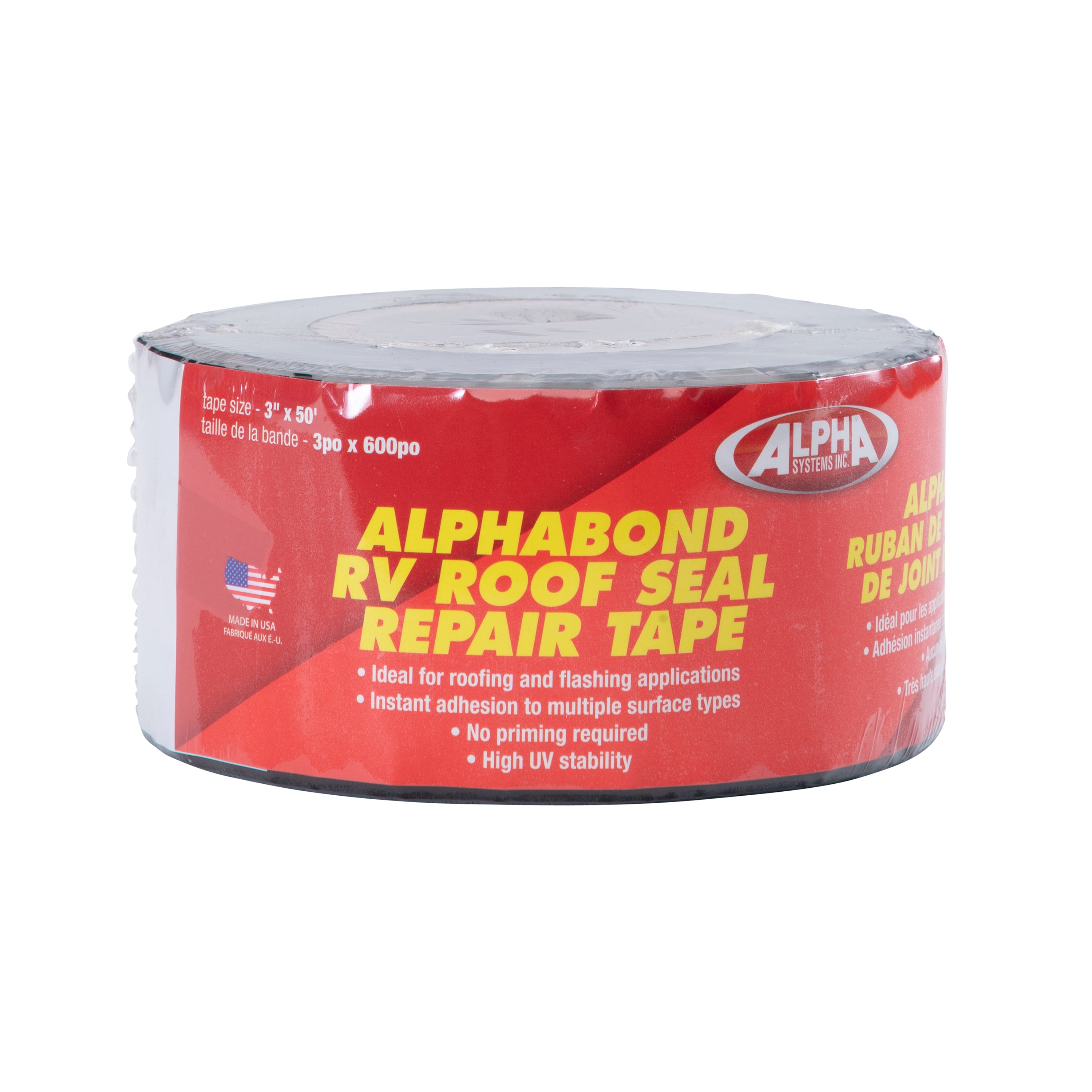 ALPHABOND TPO Tape 3'' x 50', Black