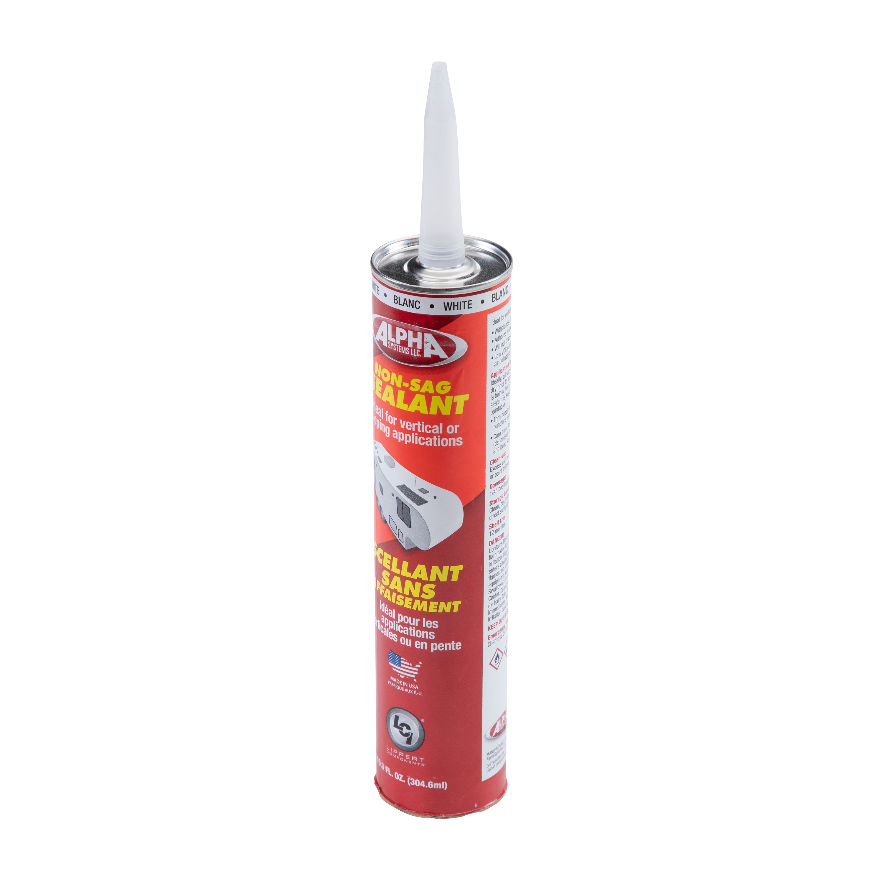 1010 Low VOC Non-Sag Sealant, White (10.3 Oz. Tube)